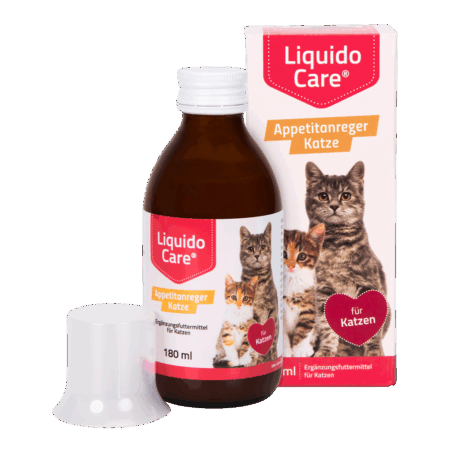 LiquidoCare Appetitanreger Katze Ergänzungsfuttermittel zur ernährungsphysiologischen Wiederherstellung in der Rekonvaleszenz und bei Untergewicht 180 ml