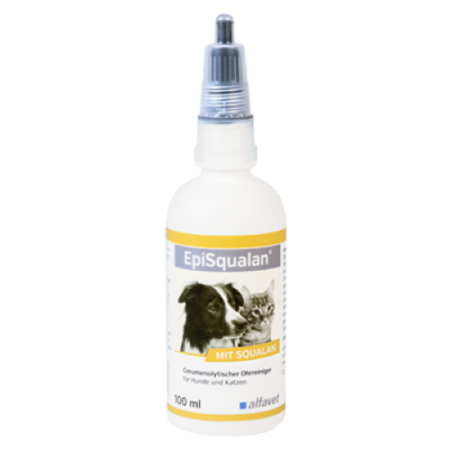 alfavet EpiSqualan Ohrreiniger mit Squalan für Hunde und Katzen 100 ml