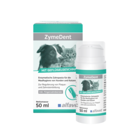 alfavet ZymeDent enzymatische Zahnpasta für die Maulhygiene von Hunden und Katzen 50 ml