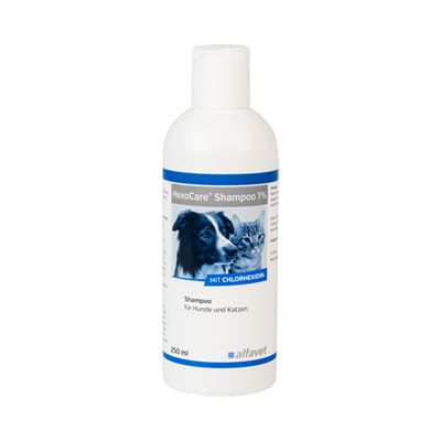 alfavet HexoCare Shampoo 1 % für Hunde und Katzen mit Chlorhexidin 250 ml